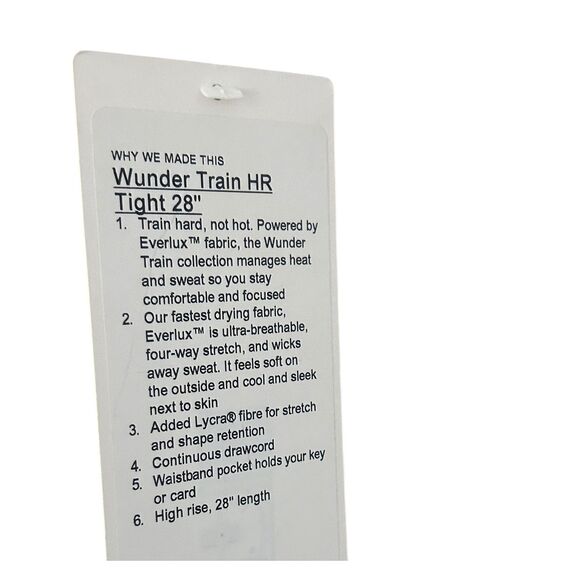 Lululemon Wunder Train High-Rise Tight 28"Rainforest Green Size 6 NWT - Picture 7 of 7